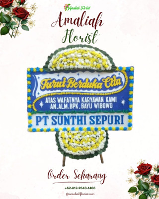 Papan Bunga Duka di Banyudono